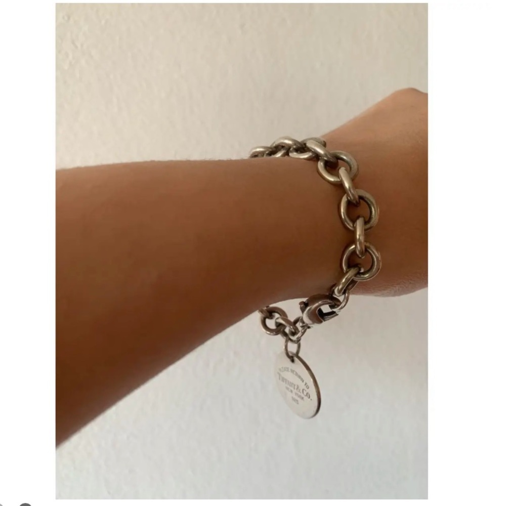 Tiffany & Co Rolo Link Retired Pls Return To Tiffany & Co NY Bracelet. D2999 - Picture 6 of 9
